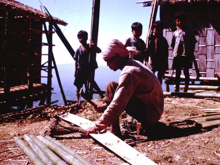 Builder at work